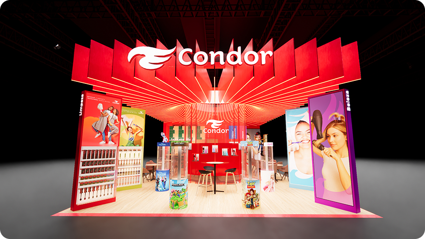 Projeto principal do estande Condor na APAS 2026