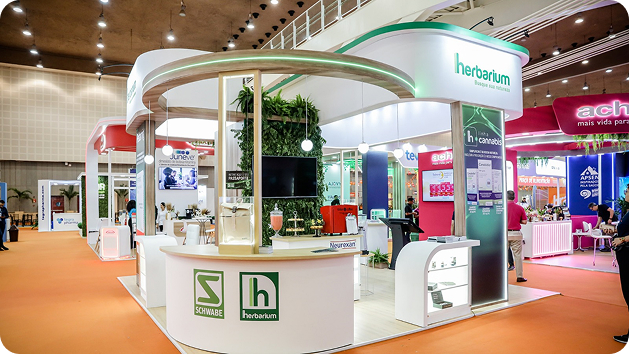 Estande Herbarium na feira BRAIN