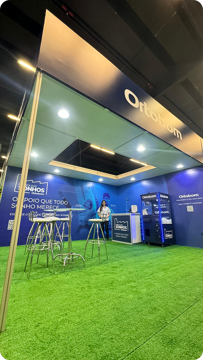 Estande Ortobom na COB EXPO